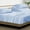 Light Blue, variant on Top Split California King Sheets Sets For Adjustable Bed - Split Down 39 inches from The top Split Head California King Size - 18" Inch Deep Pocket, 100% Microfiber Fabric - White Solid