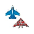 thumbnail image 1 of X-Kites Microkite Mini Mylar Kite - 2 Pack (Stealth & Fighter Jet), 1 of 1