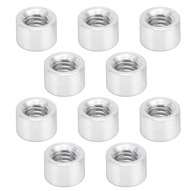QIILU Aluminum Standoff,10Pcs Round Standoff 3051 Series Column Spacer For Structural Support Shaft M4 X 0.7mm,Column Spacer