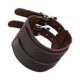 thumbnail image 1 of Bracelet en cuir PU style rock steampunk pour homme (café), 1 of 1