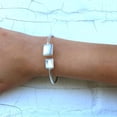 thumbnail image 3 of Cuff Bracelet Mother of Pearl Square, 3 of 4