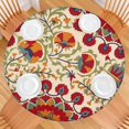 thumbnail image 2 of Round Elastic Tablecloth,Waterproof Table Cover,Pioneer Table Cloth Fits 45"-52" Round Tables for Dinner, Outdoor, Picnic, Flowers, 2 of 3