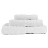 Springmaid Luxury Solid 3-Piece Towel Set, White