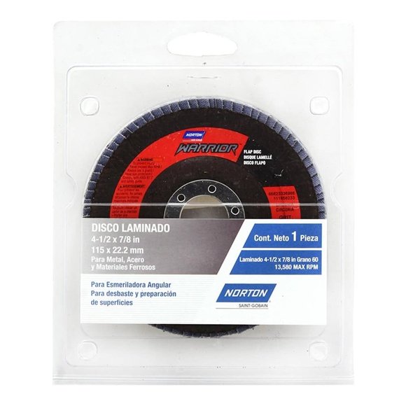 Disco Laminado Norton Warrior Para Esmeriladora Angular