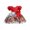 Red, variant on Toddler Girls Dresses Fly Sleeve Round Neck Flower Printing Dress With Bow Belt Spring And Summer Kids Girl Formal Wedding Party Pageant Ball Gowns Princess Dresses๏ผ3 -4 Years