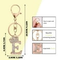 thumbnail image 5 of Fashion Diamond Encrusted Metal Letter Jewelry Foreign Trade Alloy Flash Diamond 26 English Letter Keychains Bag Accessories, 5 of 6