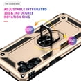 thumbnail image 5 of Designed for Samsung Galaxy A26 5G Case, Military Grade Protective Phone Case Cover with Enhanced Metal Ring Kickstand [Support Magnet Car Mount] Compatible with Samsung Galaxy A26 5G, Gold, 5 of 7
