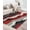 Red, variant on Navy Blue Ombre Large Area Rug 4x6ft Woven Runner Rug,Modern Geometric Moire Abstract Art Washable Living Room Bedroom Kitchen Bathroom Classroom Carpet with Tassels,Indoor Outdoor Throw Door Mat