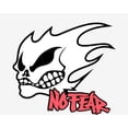 thumbnail image 2 of No Fear Fire Skull Logo Adult White Crew Neck Short Sleeve Tee-Medium, 2 of 2