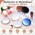 thumbnail image 4 of Espejo de bolsillo Uxcell para bolso, espejo compacto de doble cara, espejos de maquillaje de acero inoxidable para viajes, diseño portátil y plegable, 4 of 7