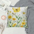 thumbnail image 2 of Nawypu  Spring Floral Throw Pillow Covers Garden Flower Butterfly Decorative Pillows for Couch Sofa Garden Patio Decor, 2 of 5