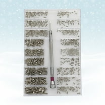 MIPCASE Eyeglass Repair Kits Screw Box Set Silver 1 Set