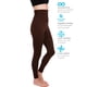 thumbnail image 3 of Leggins para hombre, cintura alta, compresión, control de barriga, color marrón S, 3 of 7