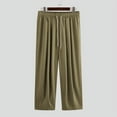 thumbnail image 3 of INCERUN Men's Loose Drawstring Harem Pants Casual Wide Leg Trousers Long Pants, 3 of 7