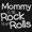 Black, variant on Funny Mommy is the Rock to My Rolls Toddler Boy Girl T Shirt Infant Toddler Brisco Brands 12M
