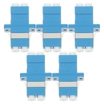 5 Pcs Fiber Optic Adapter LC Universal Multimode Power Supply with Cable Coupler Blue