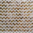 thumbnail image 4 of 20 pack Brown and White 11.1 in. x 11.2 in. Polished Mother of Pearl Herringbone Wall Mosaic Tile (17.27 sq. ft./case), 4 of 4