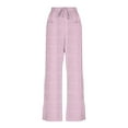 thumbnail image 4 of ylioge Womens Pajama Pants with Pockets and Drawstring Elastic Waist Casual Stripe Printed Breathable Straight Leg Loungewear Pajamas Bottoms Pant, 4 of 8