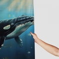 thumbnail image 3 of Orinice Whale Ocean Light Bathroom Decor Set with Hooks, Colorful Luxurious Polyester Fabric Shower Curtain Set, Waterproof Shower Curtain 69x72, 3 of 7