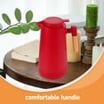 thumbnail image 3 of HEANUJJ Red Glass Coffee Carafe with Plastic Handle, Hot Liquid Retention, Ideal for Parties and Outdoor Activities, 1 Set, 3 of 7