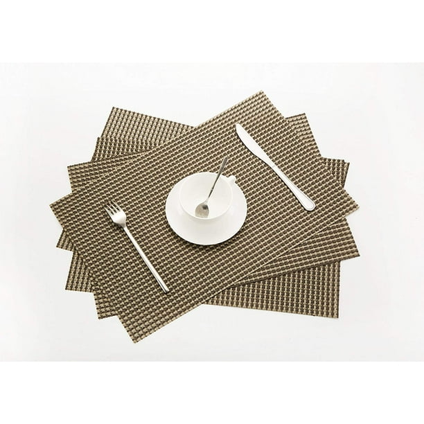 Vitos 4-Pack Kitchen Dining Table Mats Placemat Heat Resistant Washable