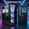 thumbnail image 2 of STGAubron Gaming Desktop PC, Intel Core i7 up to 3.9GHz, 32G RAM, 1TB SSD, GeForce GTX 1660 Super 6G, WiFi, BT 5.0, RGB Fan x4, Windows 11 Home, 2 of 5