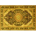 thumbnail image 1 of Ahgly Company Indoor Rectangle Persian Yellow Traditional Area Rugs, 8' x 12', 1 of 4