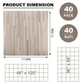thumbnail image 5 of 40 Sheet Vinyl Flooring 12x12 Peel and Stick Floor Tile Waterproof Clearance Vinyl Floor Tiles Striated Wood Self Adhesive Floor Tiles Sticky Laminate Flooring for Bathroom Kitchen Basement RV, 5 of 12