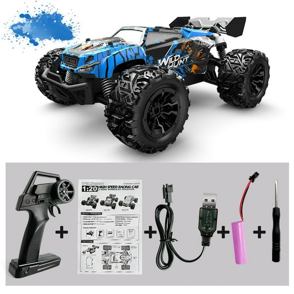 AIGIA 1/20 20 KM/H Remote Control Car 2.4Ghz RC Monster Truck Off-Road Remote Control Truck Toys for Boys Girls