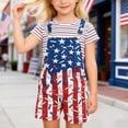 thumbnail image 5 of XAOFW Unisex Independence Day USA Denim Rompers Patriotic Stars And Striped Suspenders Shorts 250th Anniversary Celebration Jumpsuits Fashionable One-Pieces 6-7 Years, 5 of 5