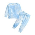 thumbnail image 3 of Gerichy Baby Pants Child Clothes Autumn Winter Girls Tie-dye Top Outfit Suit Clothing Set, 3 of 6