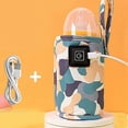thumbnail image 5 of Universal USB Leche Calentador de Agua Cochecito Viaje Bolsa Aislada BiberóN PortáTil para BebéS Camuflaje-, 5 of 5