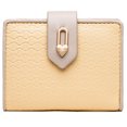thumbnail image 1 of Women's Short Heart Hardware Buckle PU Soft Surface Leather Wallet Wallet Small Purses Buckle - Yellow, 1 of 6