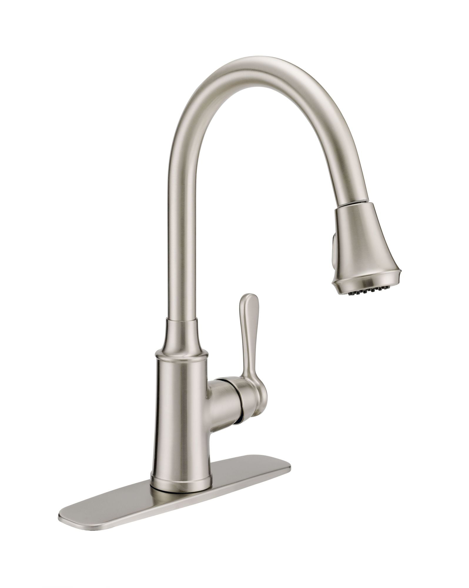 Proflo Pfxcm1m214 1.8 GPM Single Hole Pull Down Kitchen Faucet - Nickel ...