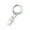 B, variant on KRONDO Creative Metal Leather Key Chain Keychains Car Keyring Keychain Holder Gif