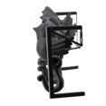 thumbnail image 3 of 38 Inch Wall Hooks Perched Birds 8 Coat Hooks Black Iron Vintage Style, 3 of 4