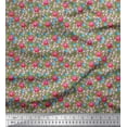 thumbnail image 1 of Soimoi Rayon Fabric Leaves & Floral Artistic Decor Fabric Printed Yard 56 Inch Wide, 1 of 5