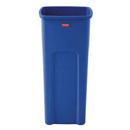 

1Pack Rubbermaid FG356973BLUE 23 gal Square Plastic Recycling Bin Blue