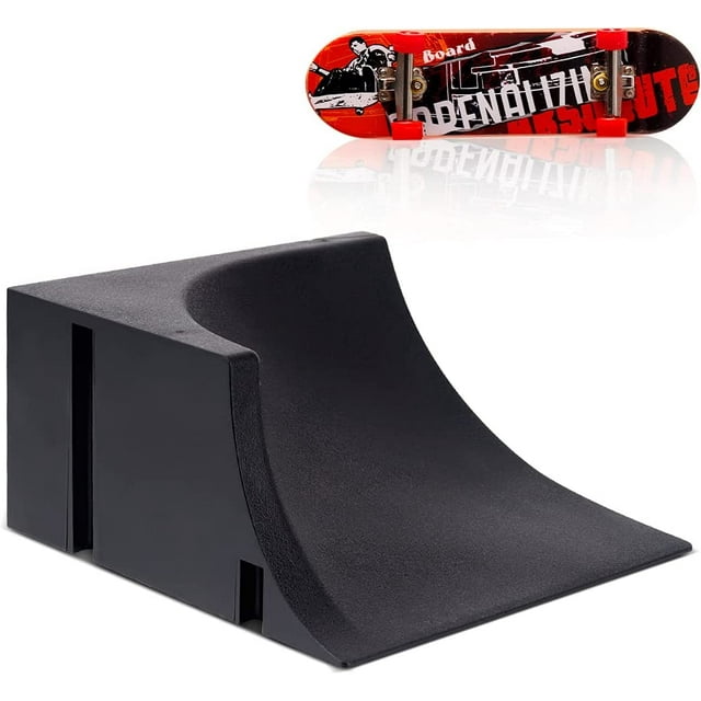 Mini Rampe de Planche à Roulettes et Ensemble d'Accessoires, Kit de Rampe de Skate Park Deck Truck