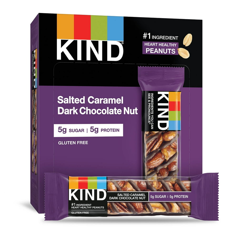 KIND Bars, Salted Caramel & Dark Chocolate Nut, Gluten Free 1.4 oz