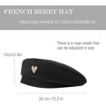 thumbnail image 3 of YooGuoGuo French Beret Hat French Paris Hat Elegant Trend Classic Beanie Hats Autumn Winter Casual Chic Cap, 3 of 9