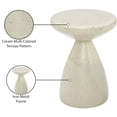 thumbnail image 4 of Meridian Furniture Anika Cream Iron Terrazzo Side Table, 4 of 8