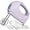 Violet, variant on KitchenKey Handmixer - 5 Speed Portable Kitchen Mixer Electric Handheld with 5 Stainless Steel Accessories Whisk, Food Beater, Ivory