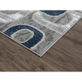 thumbnail image 4 of L'baiet Rectangle Emberly Blue Geometric 8 ft. x 10 ft. Area Rug for Entryway, Living Room, Dinning Room, etc., 4 of 7
