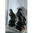 thumbnail image 3 of Nifao Pair of Aluminum Eagle Statues Majestic Bird Sculptures – Aluminum Sculpture, Home Decor, 20"L x 12"W x 14"H, 3 of 11