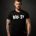 thumbnail image 4 of 5% Nutrition Rich Piana Kill It 100% Cotton Black T Shirt, Short Sleeve Muscle Fit Shirt Workout Mens T Shirt, Gym Clothes for Men, Exercise Fitness Gear - 3X-Large, 4 of 6