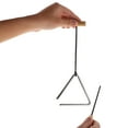 thumbnail image 3 of HINTRMENT Musical Rhythm Triangle Bell Khaki Iron for Bands 1Pack, 3 of 6