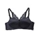 thumbnail image 3 of Sujetador sin costuras Apertura frontal Ropa interior de encaje Sin cables Sexy Bralette transpirable Racerback, Negro, 34/75 Methold AP001113-10, 3 of 7