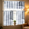 thumbnail image 7 of Three Piece Kitchen Curtain Set, Light Filtering Cafe Curtains With Valance For Basement Bathroom Small Windows Farmhouse Home Decoration And Privacy, 7 of 7