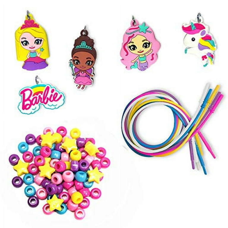 Barbie Necklace Activity Set W 5 Character Charms 5 Necklaces 150 Beads